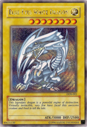 Most Valuable Yu-Gi-Oh Cards_Blue Eyes White Dragon DDS Secret Rare PSA 10
