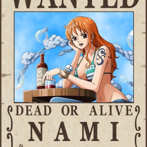 Nami's wanted poster.