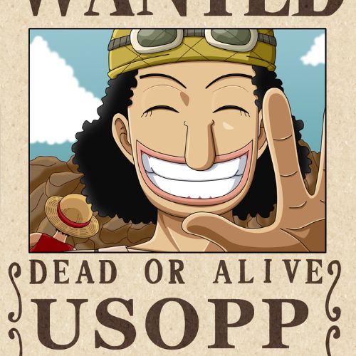 Usopp's wanted poster (as "God Usopp").