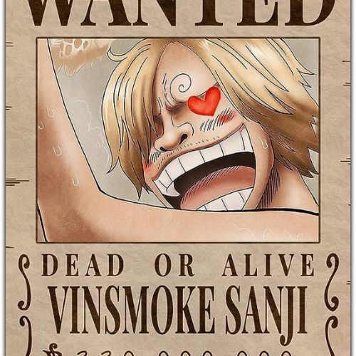 Sanji's wanted poster.