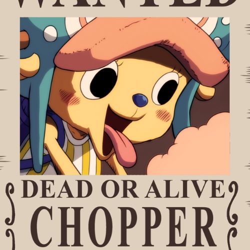 Chopper's wanted poster.